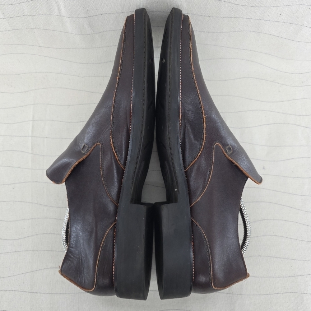 Toschi Mens CarbonLite Loafers Brown Orange Soft Leather CIS Equipped Size 11.5 - Picture 9 of 14
